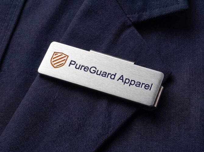 Premium personalised name tags for uniforms