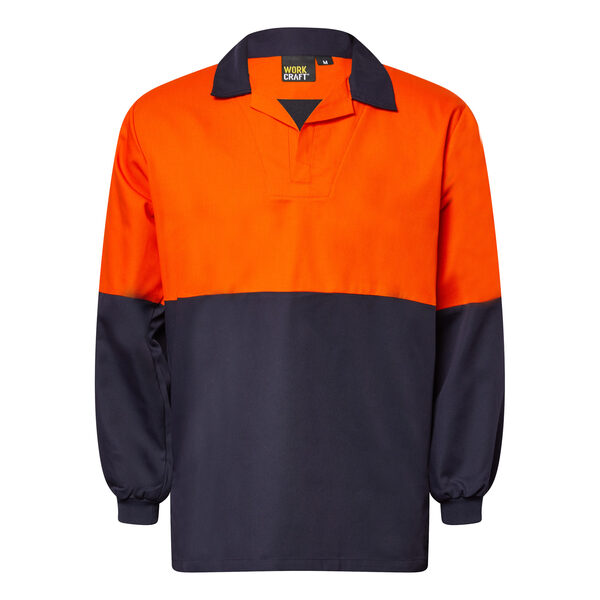 Jacshirt L/s Hivis 2 Tone Nkin (WS6073)